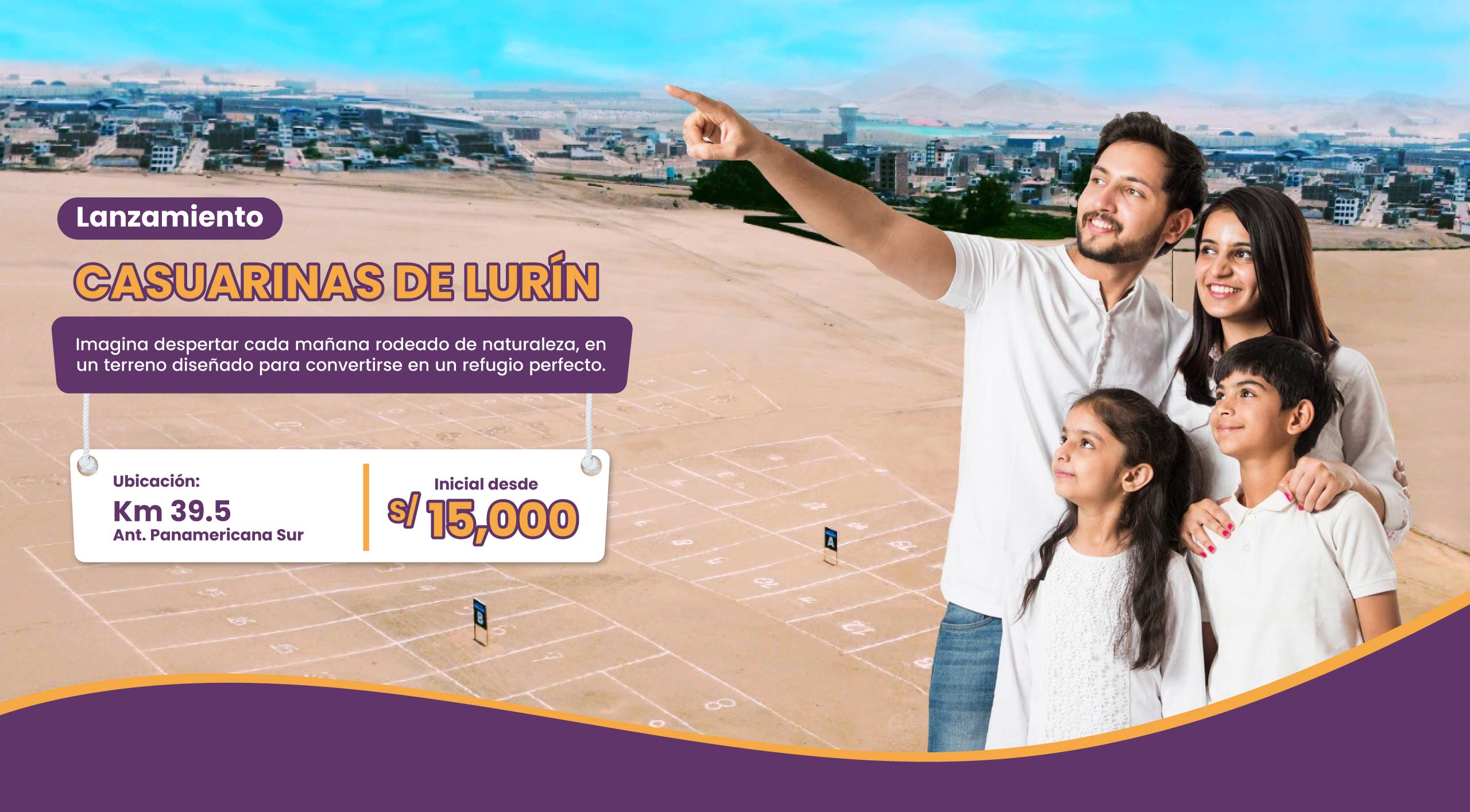 Proyecto Casuarinas de Lurín con áreas comunes y cuotas accesibles